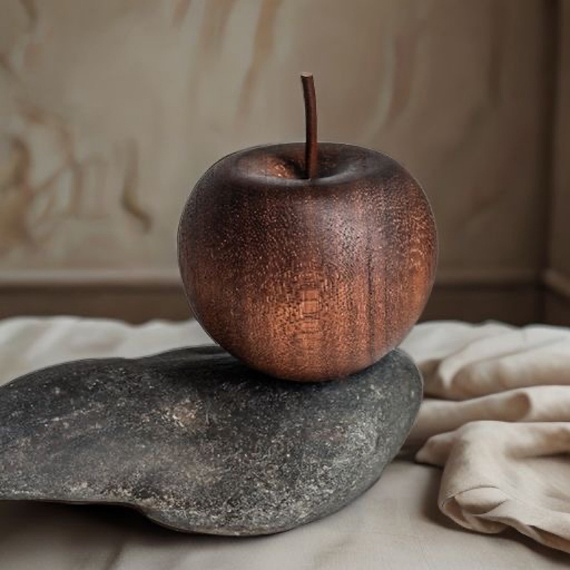 Home Fragrance Diffuser Oil - 1PCS Of Wooden Apple Shaped Essential