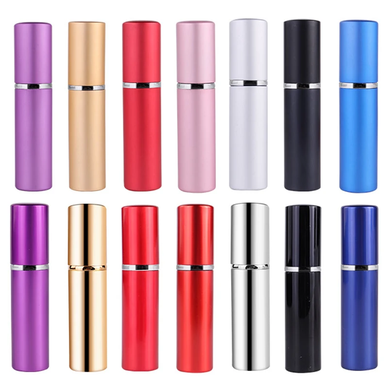 Perfume Atomizer Travel - 5/10PCS 5ML Aluminum Refillable Perfume Bottle