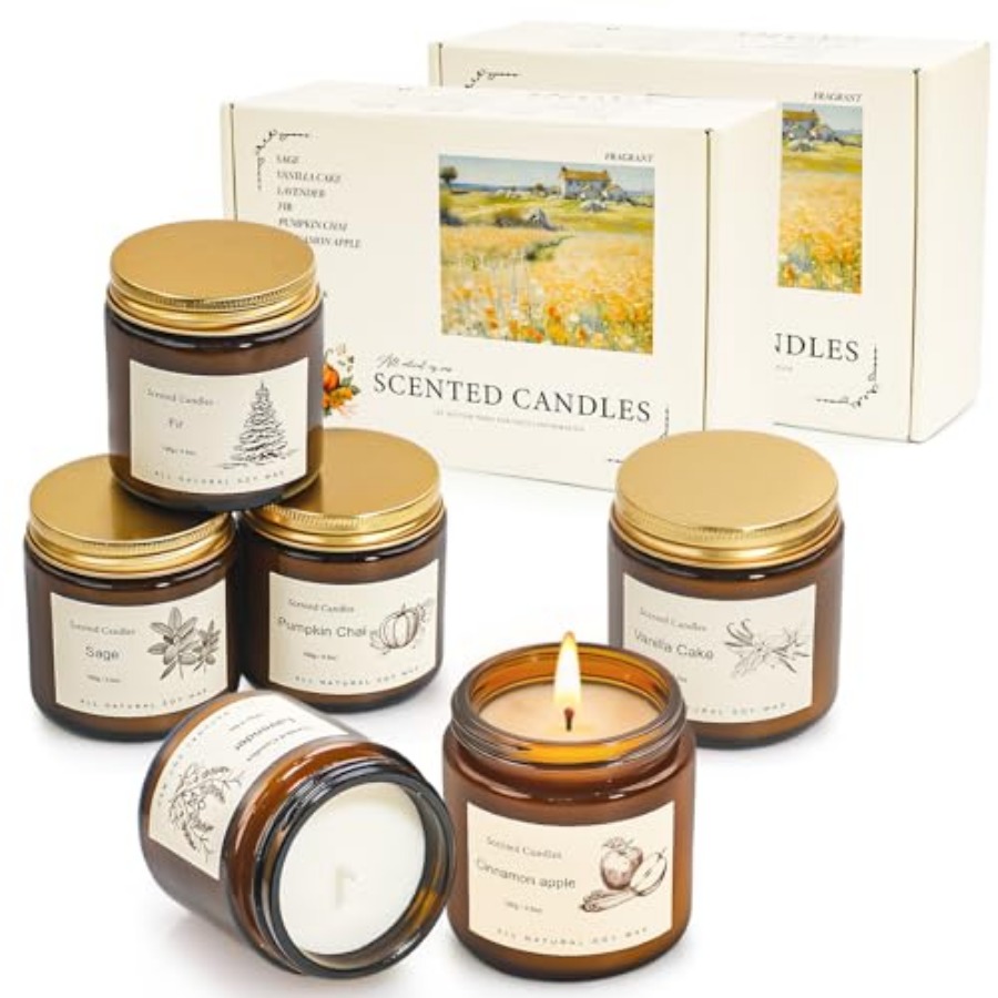Home Fragrance Gift Box - Scented Candles Gift Set for Home