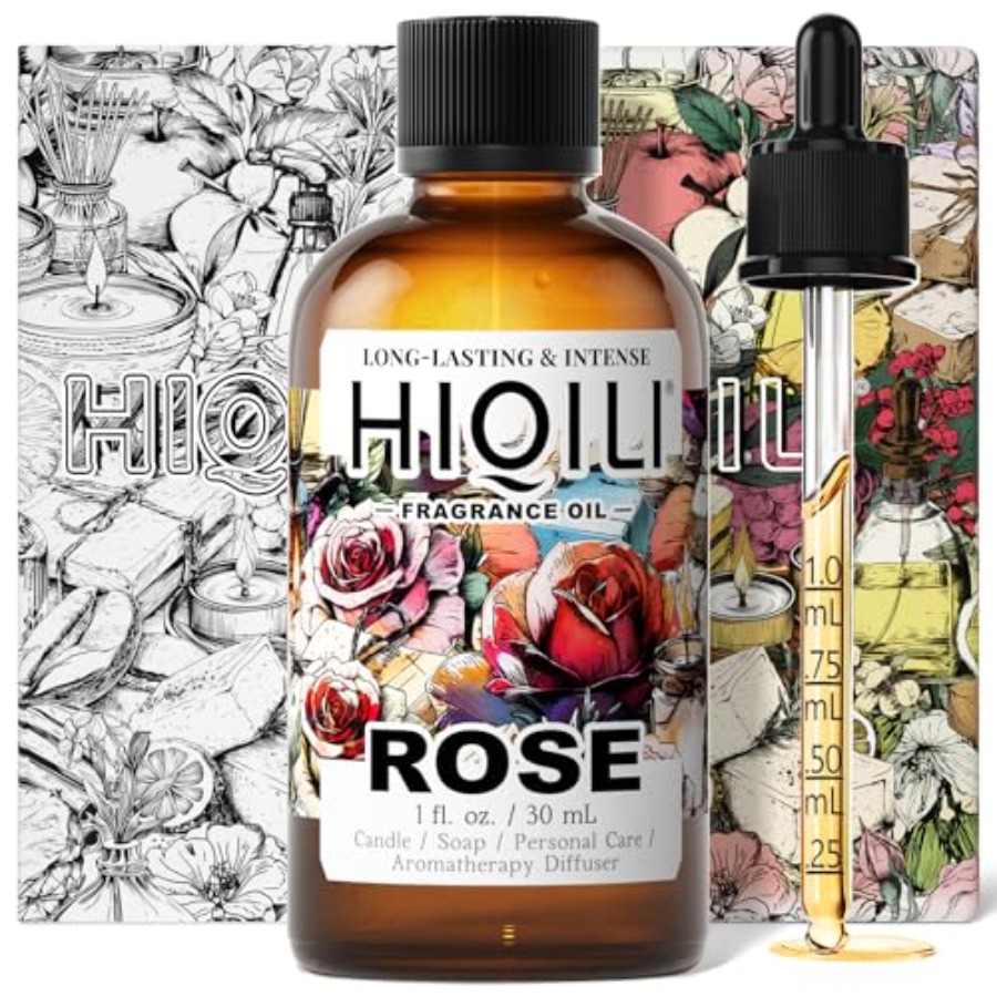 Home Fragrance Diffuser Oil - HIQILI Rose Fragrance Oil for Candle,