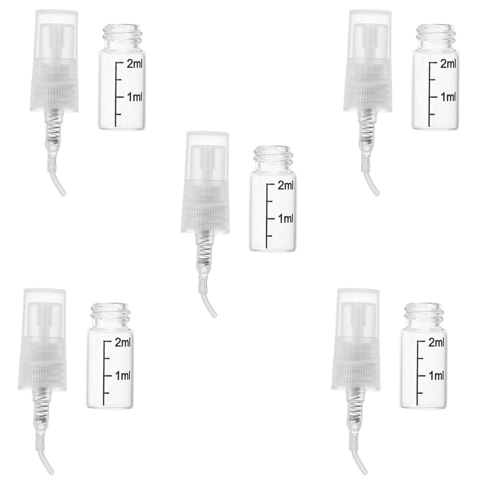 5Pcs Portable Spray Bottle Set - đánh giá và giá Perfume Atomizer Travel