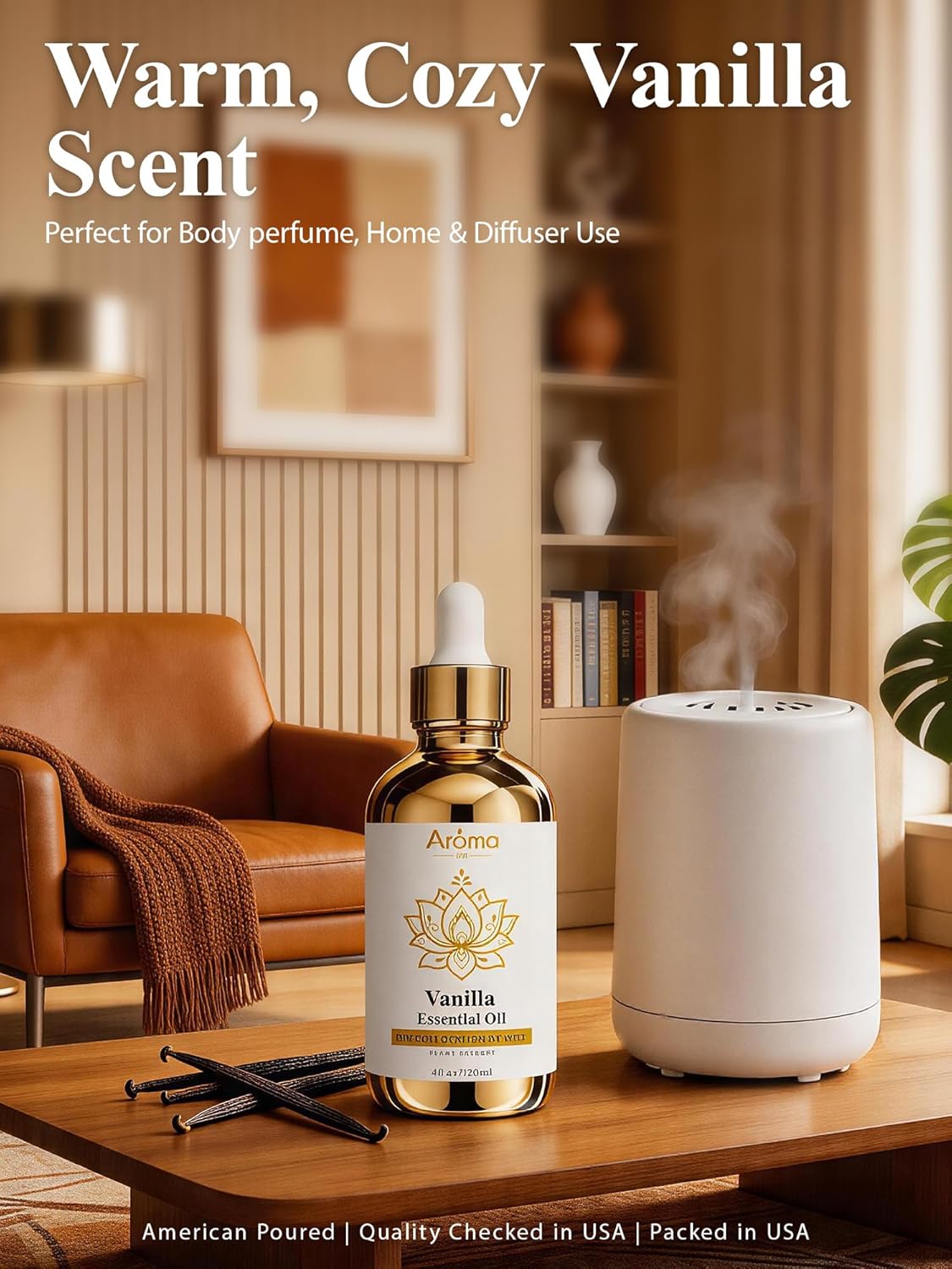 100% Pure Vanilla Essential Oi - đánh giá và giá Home Fragrance Warm Vanilla