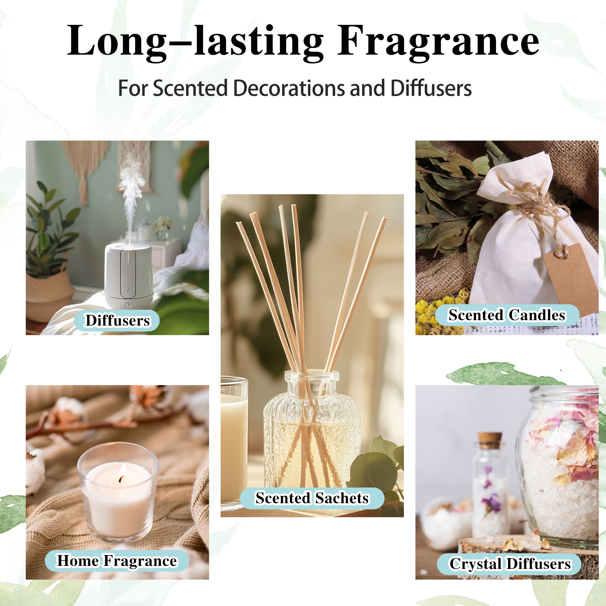 30ml 100ml Pure Natural Essent - đánh giá và giá Home Fragrance Jasmine